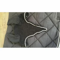 bonnet long noir et blanc