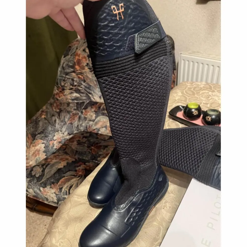 bottes horse pilot bleu marine
