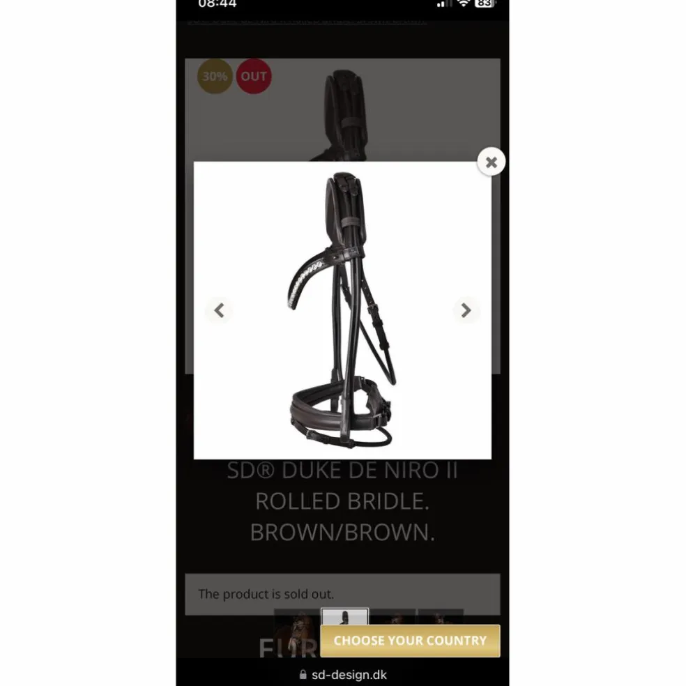 Bridon SD Design dressage marron