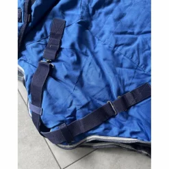 couverture bleu ciel poney