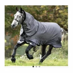 Couverture de paddock Amigo HORSEWARE 100g Bravo 12 Refl Plus 100g (Gris/Réfléchissant/Noir)