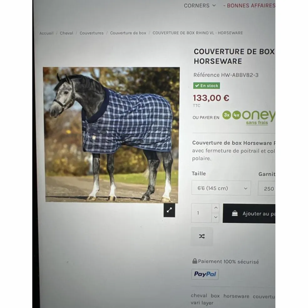 Couverture Rambo Horseware