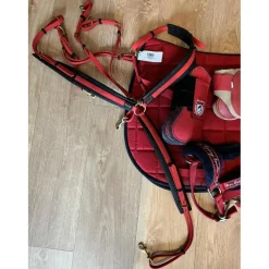 Ensemble tapis + bonnet rouge comme neuf !