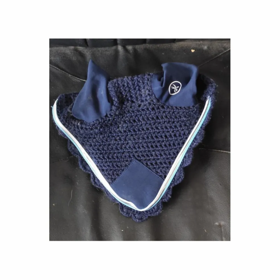 Ensemble tapis+bonnet equiteme bleu