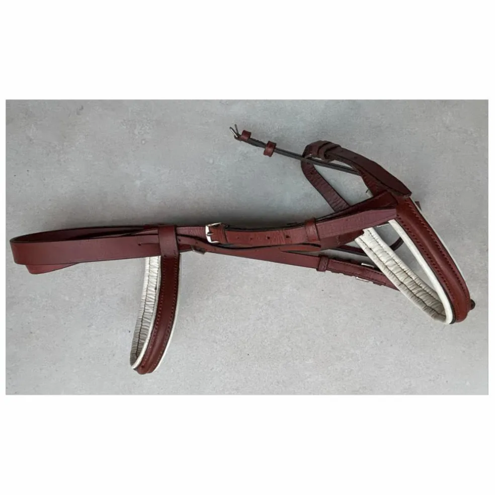 Filet cuir pour Double poney/Petit cheval