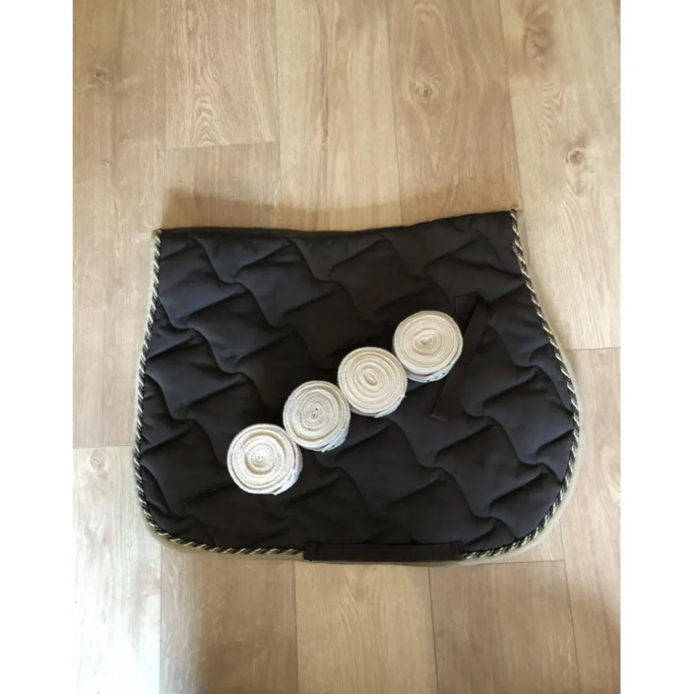 Lot Tapis et bandes marrons et beiges