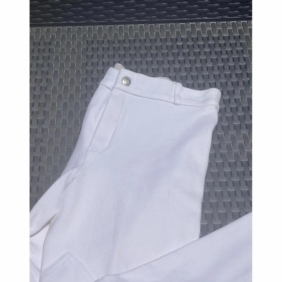 Pantalon concours blanc équitation fouganza