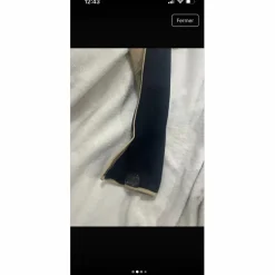 Pantalon noir et beige