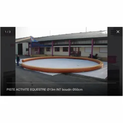 Piste équestre voltige gonflable