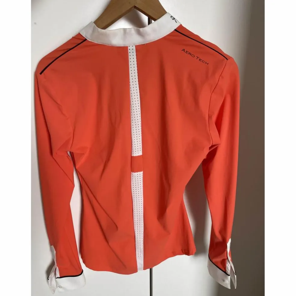 Polo de concours saumon/orange Horse Pilot taille S