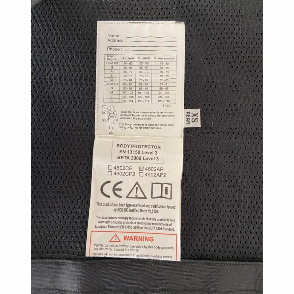 Protège dos / gilet de cross BR « Léopard »