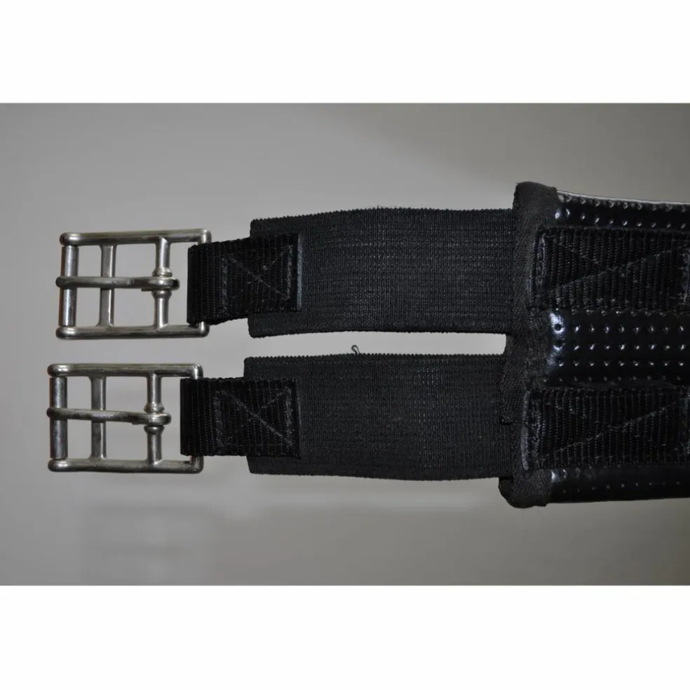 Sangle anatomique synthétique noire 125cm Fouganza