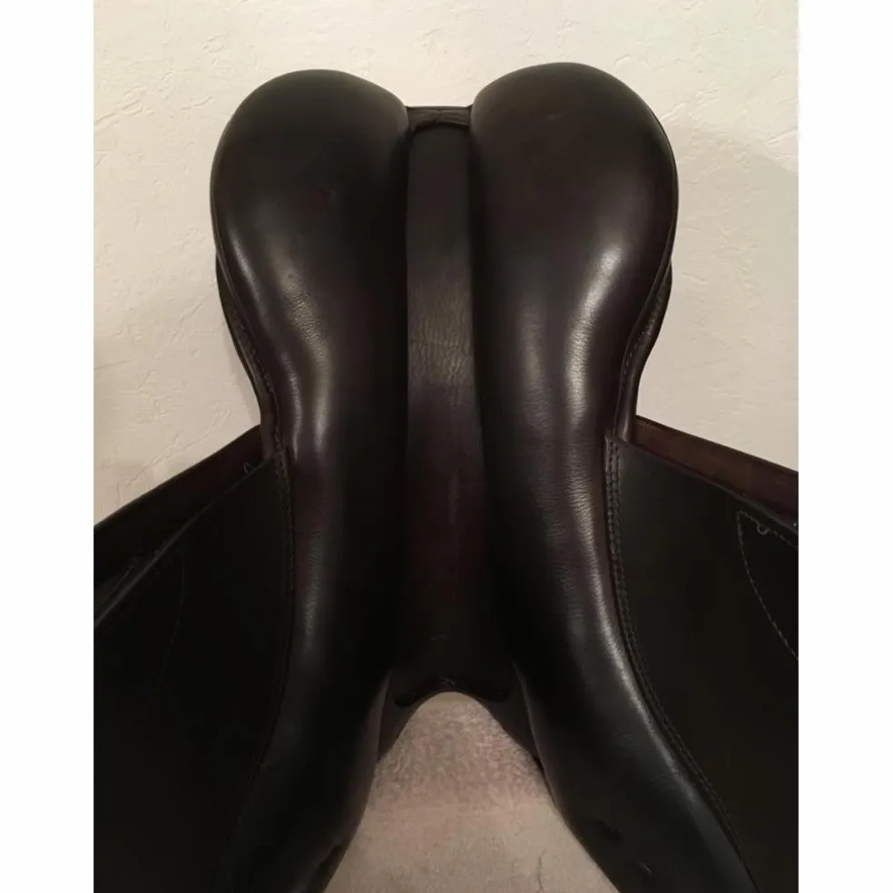 Selle cheval Obstacle CSO Stubben modèle Edelweiss 17,5 Marron foncé