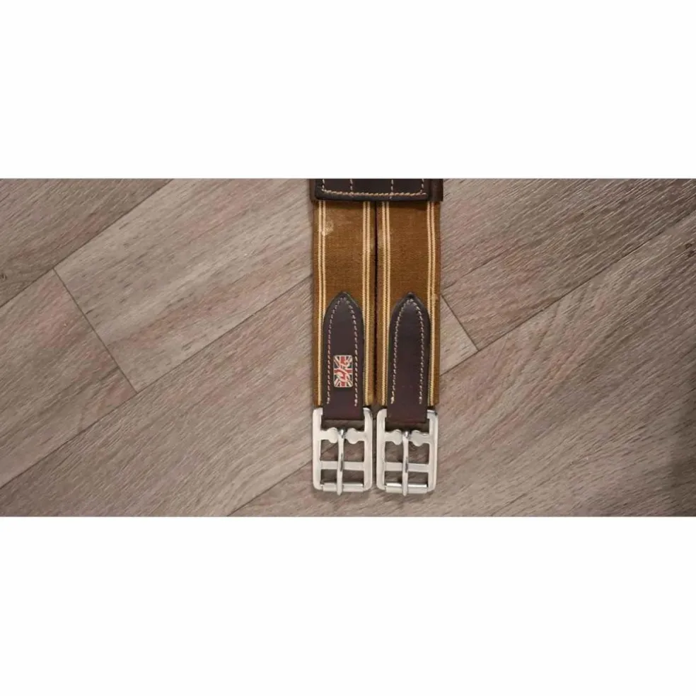 Selle cuir Fouganza 17,5" bon état avec étrivières et sangle