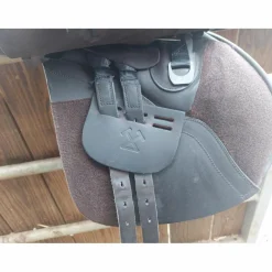 Selle mixte en cuir marron 17,5