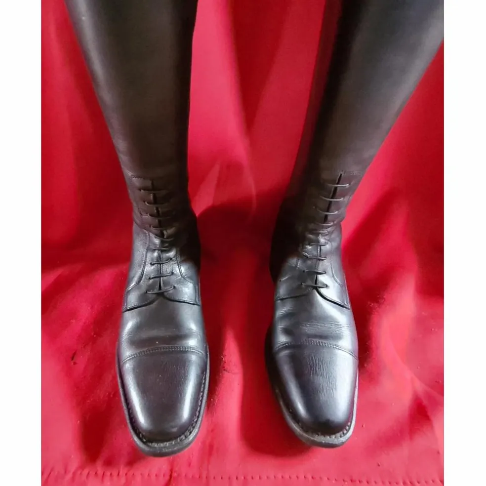 Superbes bottes équitation en cuir noir HPB, neuves, 39