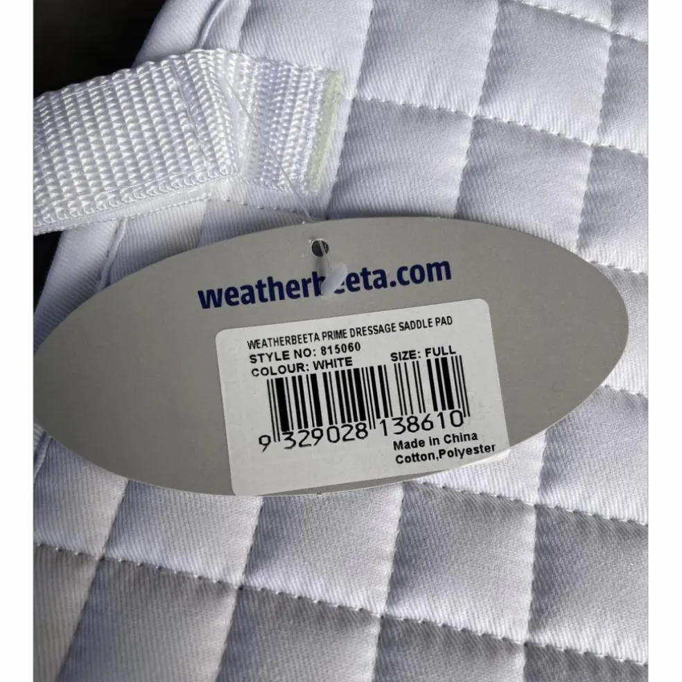 Tapis blanc dressage Weatherbeeta