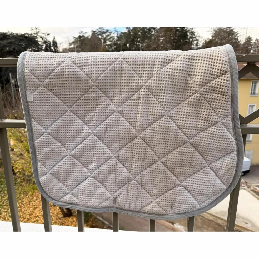 Tapis d’équitation RG Italy gris clair taille cheval