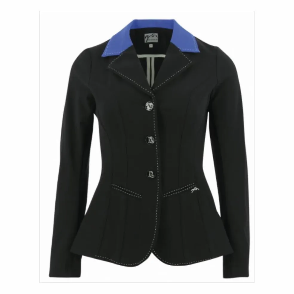 Veste de concours Pénélope Bleu marine col bleu roi T34