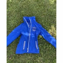 Veste softshell bleue électrique