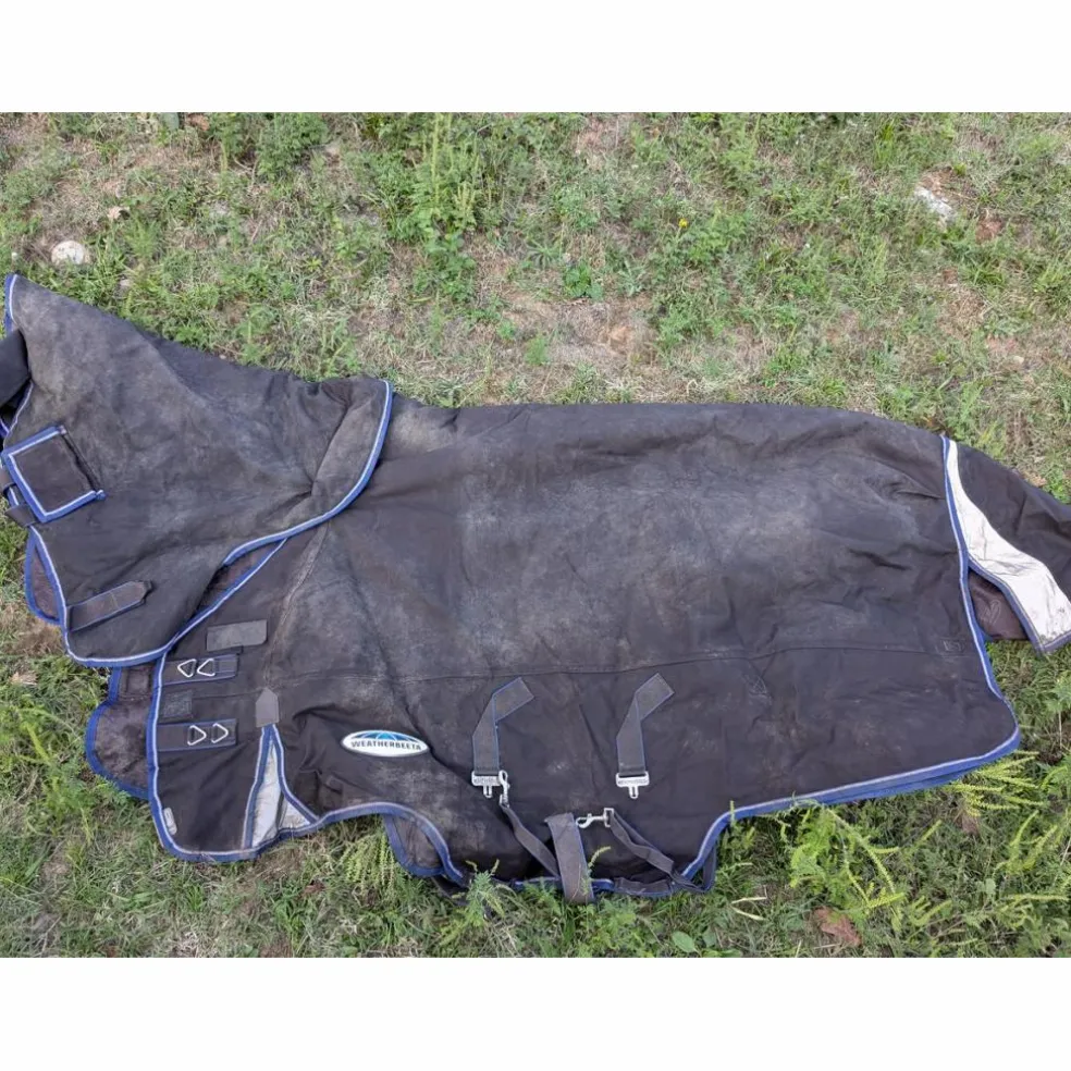 Weatherbeeta couverture imperméable+couvre cou 220g 1680D taille 5'9 125cm