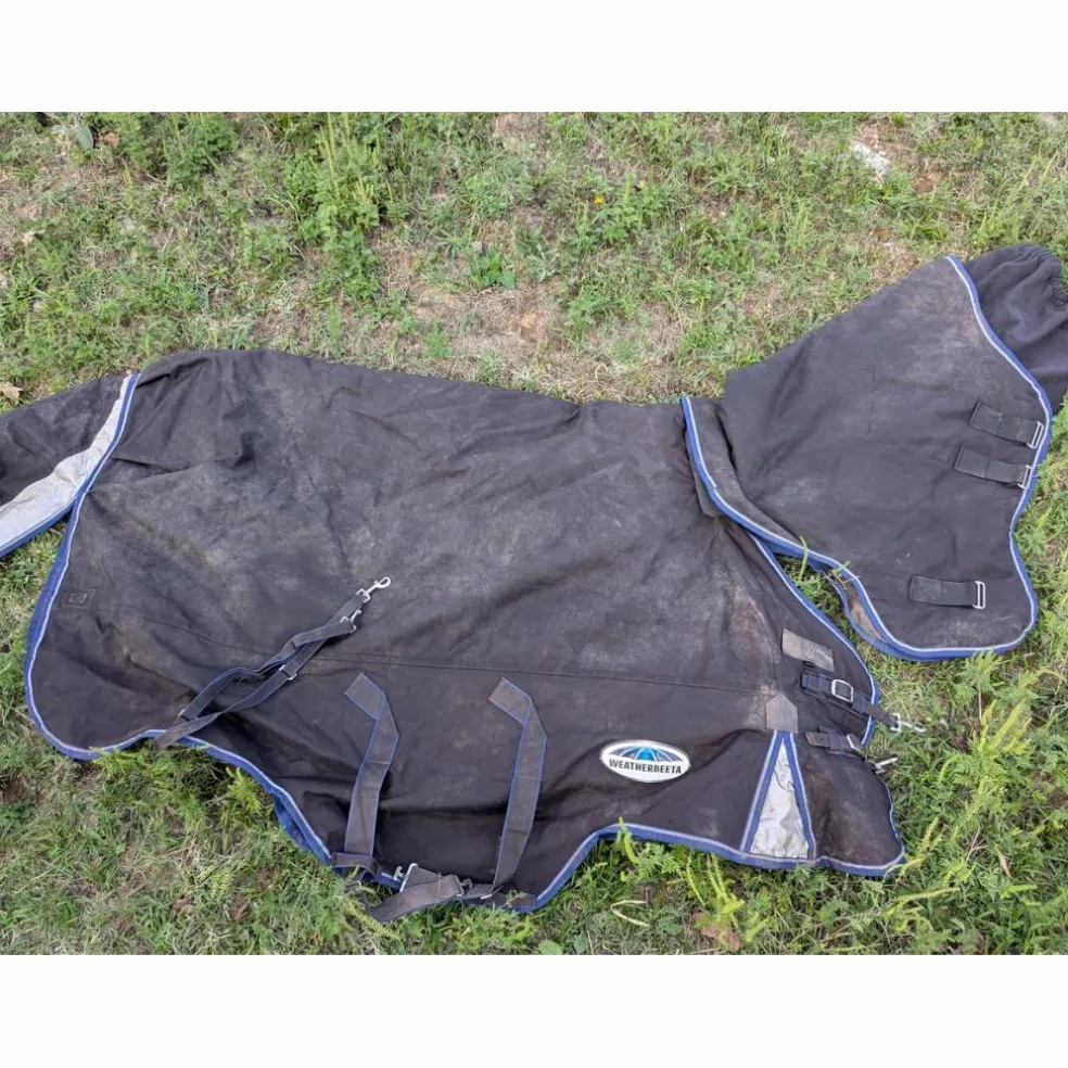 Weatherbeeta couverture imperméable+couvre cou 220g 1680D taille 5'9 125cm